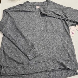 Gray Long Sleeve Shirt, color gray